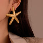 Load image into Gallery viewer, Mermaid&#39;s Golden Whisper – Spiral Shell Studs
