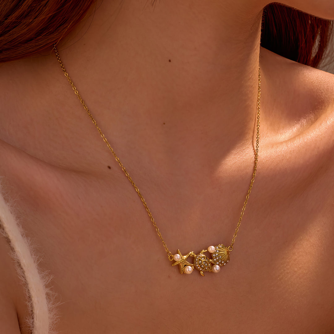 Tidal Covenant: Marine Minuet Necklace