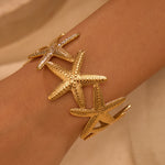 Load image into Gallery viewer, Twin Tides Interlocked Shell Bangle

