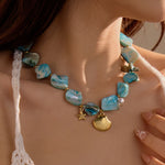 Load image into Gallery viewer, Moonpool Mirage: Dual-layer Shell Choker
