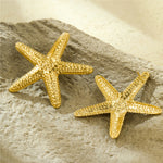 Load image into Gallery viewer, Mermaid&#39;s Golden Whisper – Spiral Shell Studs
