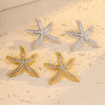 Load image into Gallery viewer, Eternal Golden Shore – Couple&#39;s Shell Studs
