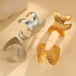 Load image into Gallery viewer, Lunar Halo: Embrace Shell Cuff Bracelet
