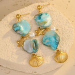 Load image into Gallery viewer, Seashell Whisper: Couple&#39;s Promise Earrings
