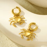Load image into Gallery viewer, Moonlit Shell Cuff – Golden Ocean Hoop Clip-Ons
