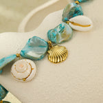 Load image into Gallery viewer, Stardust Catch: Telescopic Shell Pendant
