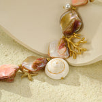 Load image into Gallery viewer, Seashell Serenade: Rainbow Stone Romance Bracelet
