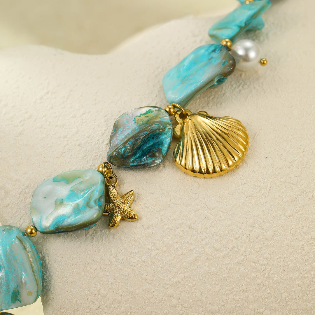 Moonpool Mirage: Dual-layer Shell Choker