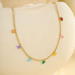 Load image into Gallery viewer, Ocean&#39;s Love Rhythm – Golden Shell &amp; Rainbow Gem Anklet
