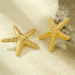 Load image into Gallery viewer, Mermaid&#39;s Golden Whisper – Spiral Shell Studs
