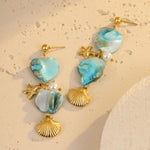 Load image into Gallery viewer, Seashell Whisper: Couple&#39;s Promise Earrings
