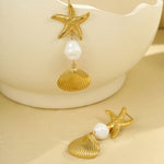 Load image into Gallery viewer, Two Shells, One Heart – Couple&#39;s Matching Earrings
