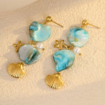 Load image into Gallery viewer, Seashell Whisper: Couple&#39;s Promise Earrings
