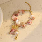 Load image into Gallery viewer, Golden Whispers of Love Charm Bracelet
