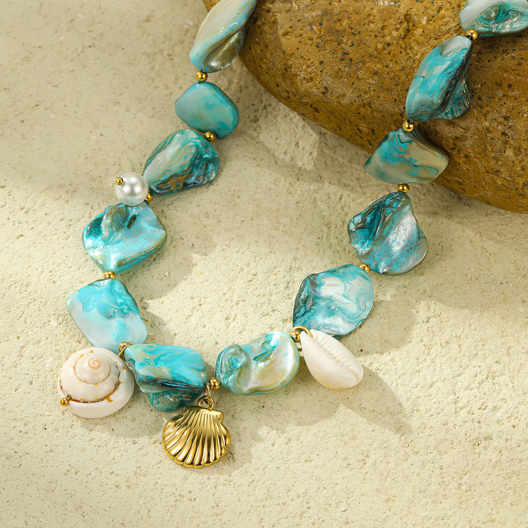 Stardust Catch: Telescopic Shell Pendant