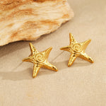 Load image into Gallery viewer, Cardioid Constellation: Aurum Starfish Necklace
