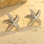 Load image into Gallery viewer, Golden Moonlit Kiss – Textured Shell Studs
