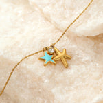 Load image into Gallery viewer, Magnetic Tide: Binary Starfish Necklace
