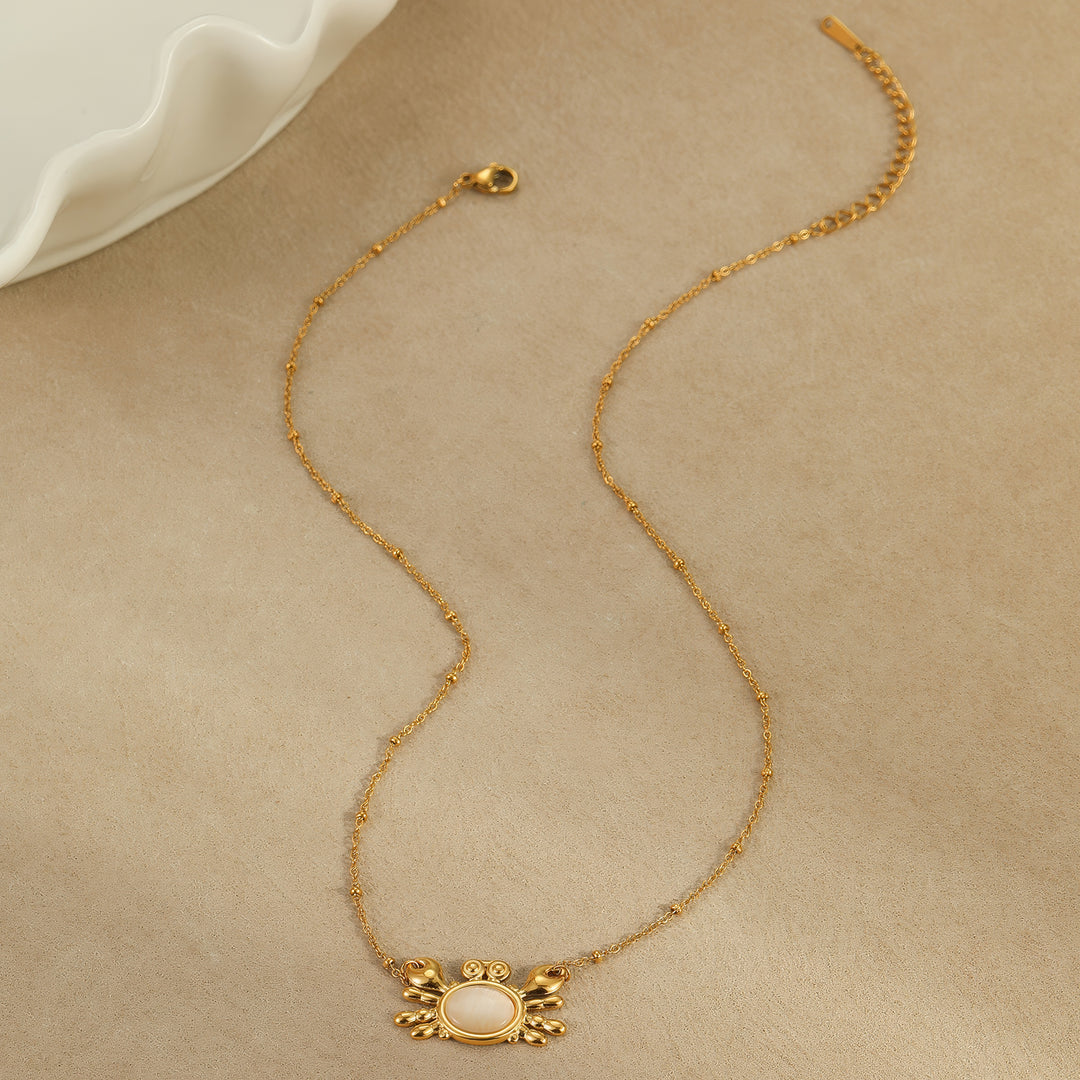 Galactic Guardian: Crab Constellation Necklace