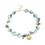 Load image into Gallery viewer, Moonpool Mirage: Dual-layer Shell Choker
