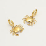 Load image into Gallery viewer, Moonlit Shell Cuff – Golden Ocean Hoop Clip-Ons
