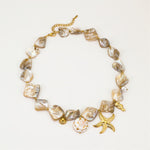 Load image into Gallery viewer, Kintsugi Waves: Broken Shell Revival Necklace
