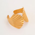 Load image into Gallery viewer, Lunar Halo: Embrace Shell Cuff Bracelet
