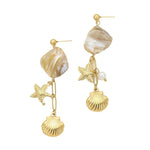 Load image into Gallery viewer, Eternal Shore: Engravable Shell Love Earrings

