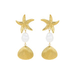 Load image into Gallery viewer, Two Shells, One Heart – Couple&#39;s Matching Earrings
