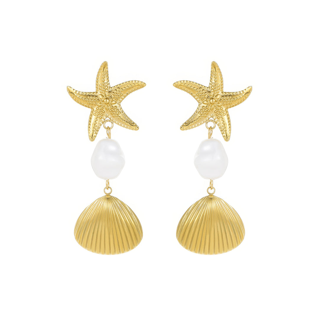 Two Shells, One Heart – Couple's Matching Earrings